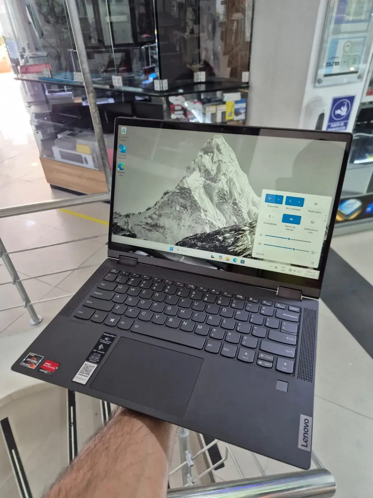 Portátil Lenovo IdeaPad Flex 5 Ryzen 5 Serie 5000 con 8 GB RAM, 256 GB SSD y pantalla de 14 pulgadas